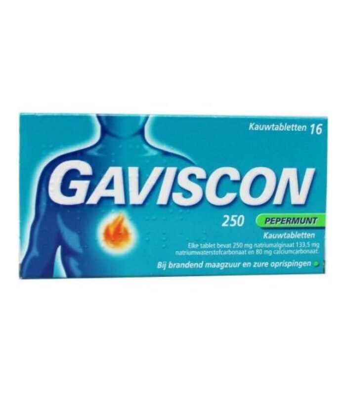 10184-1.jpg جافيسكون بنكهة النعناع 16 قرصًا - الصورة 1