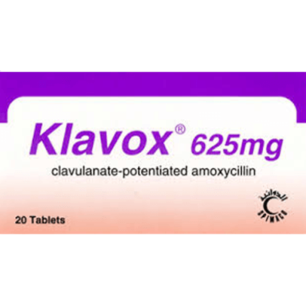 كلافوكس 625 ملغ 20 قرصًا