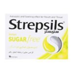 ستربسلز خالي من السكر، 16 قرصًا بنكهة العسل والليمون STREPSILS