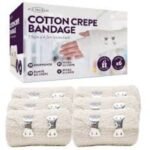 ضمادة من القطن الكريب 7.5 سم × 4.5 سم